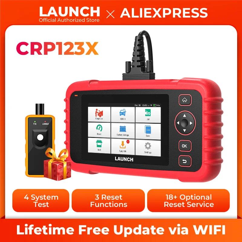 LAUNCH X431 CRP123X Car OBD2 Diagnostic Tools Obd2 Scanner Engine ABS Airbag SRS AT Code Reader Free Update Automotive Tools