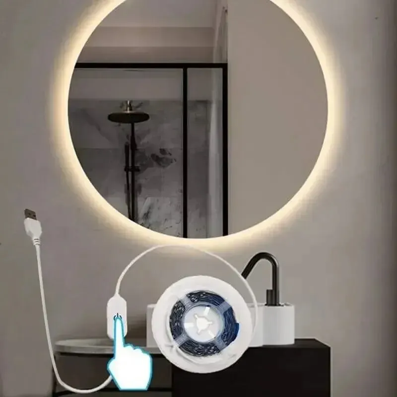 LED Strip Light Eye Protecion 1M/2M/3M/4M/5M Dimmable Flexible Strip Light Bends for TV Backlight Room Decoration