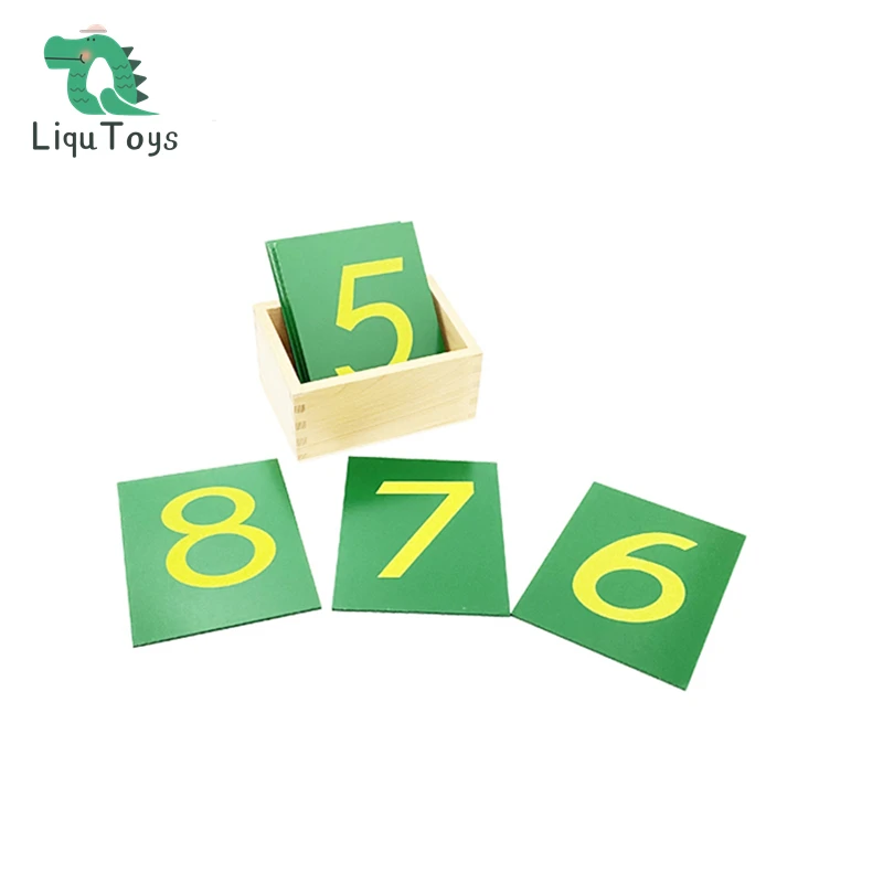 LIQU Montessori Sandpaper Numbers 0-9 For Kids Preschool Boys & Girls Educational Learning Number Toys