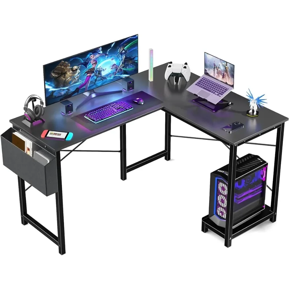 Length of Values Black Gaming Desk Table Office Furniture Computer Offices L Shaped Desk for Compuradora Desktops Furnitures