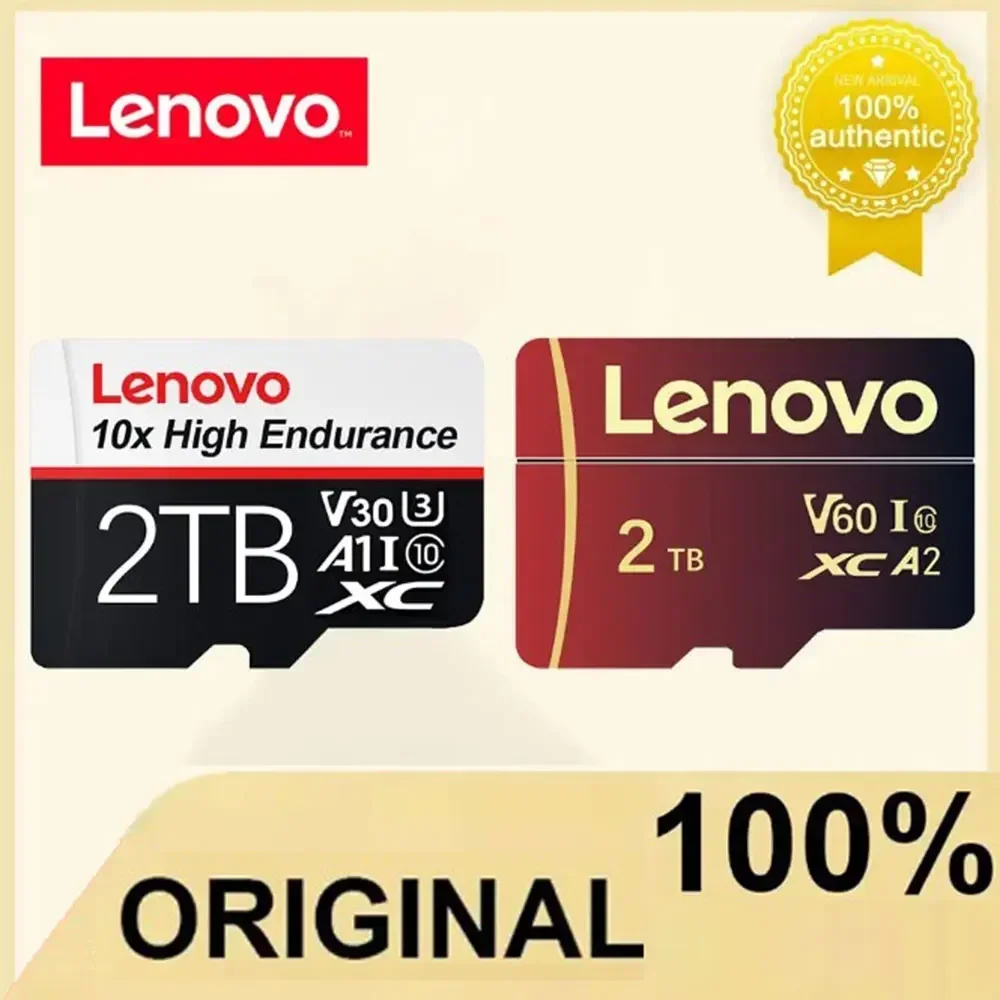 Lenovo 2TB 1TB High Speed Memory Card 256GB 512GB Flash SD 1TB Class 10 Micro Card 128GB TF Card For Phones Tablets Camera