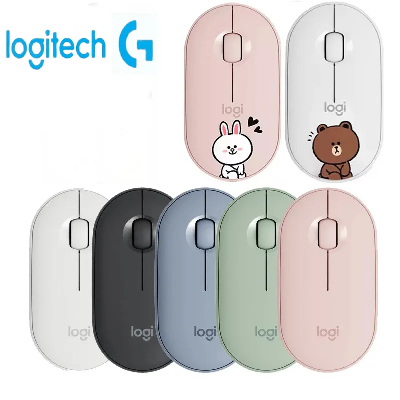 Logitech Pebble M350Wireless Bluetooth Mouse Office Silent Mouse Female Mouse Portable Mouse Computer Laptop Tablet Pebble Shape