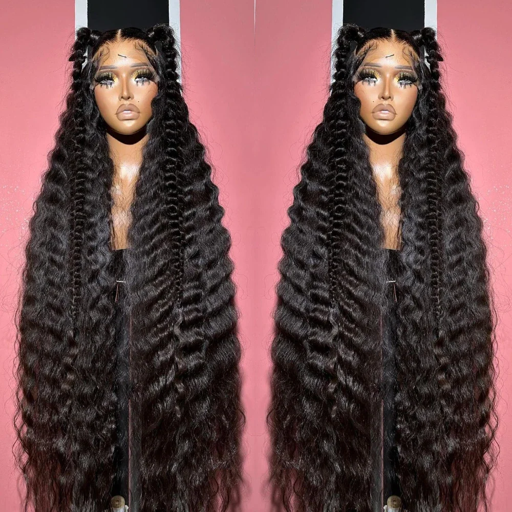 Loose Deep Wave 13×6 13×4 Hd Lace Frontal Wig 30 40 Inch 360 Full Water Wave Lace Front Wig 5×5 Hd Closure Curly Human Hair Wigs