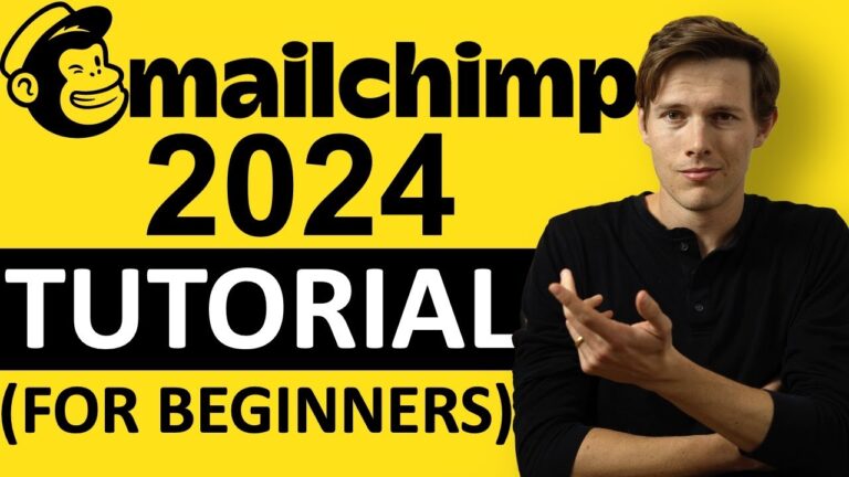 MAILCHIMP TUTORIAL 2024 (For Beginners) –  Step by Step Email Marketing Guide