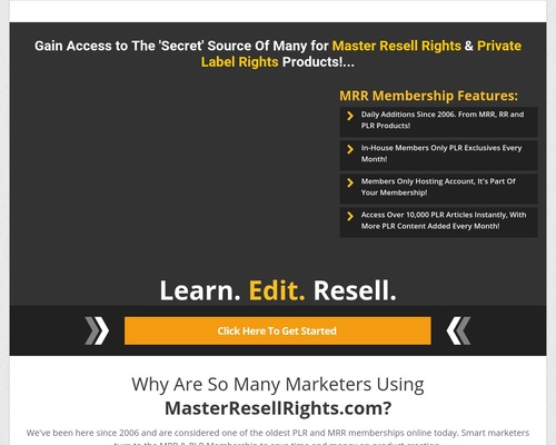 Master Resell Rights | Private Label Rights PLR | Master Resale Rights