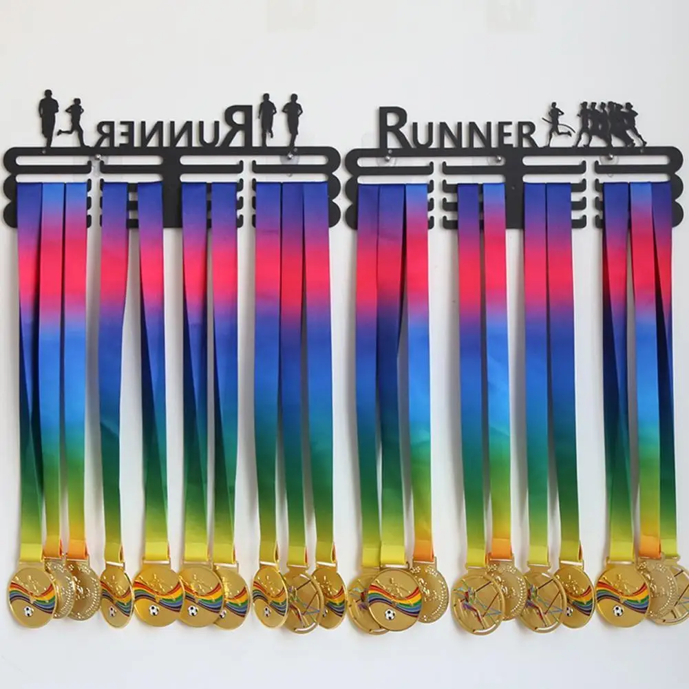 Medal Display Hanging Holder Rack Iron Hanger Bracket Wall Hooks Home Office Decor Triathlon Running Running Sport Match