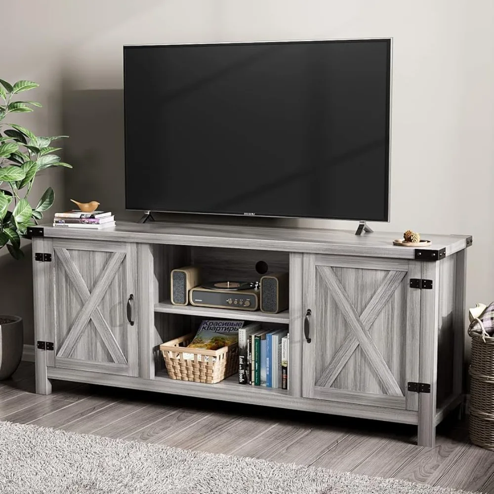 (*58*) Furniture for Living Room Mueble Tv Entertainment Center Night Stand Gray Wash Television Stands 58 Inch Coffee Table Ps5