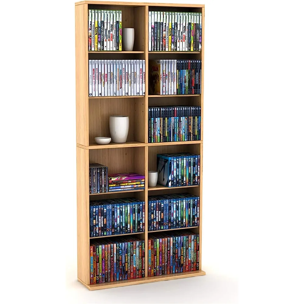 Media Storage Cabinet – Protects & Organizes Prized Music, Movie, Video Games Toys & Dolls, Trading Cards