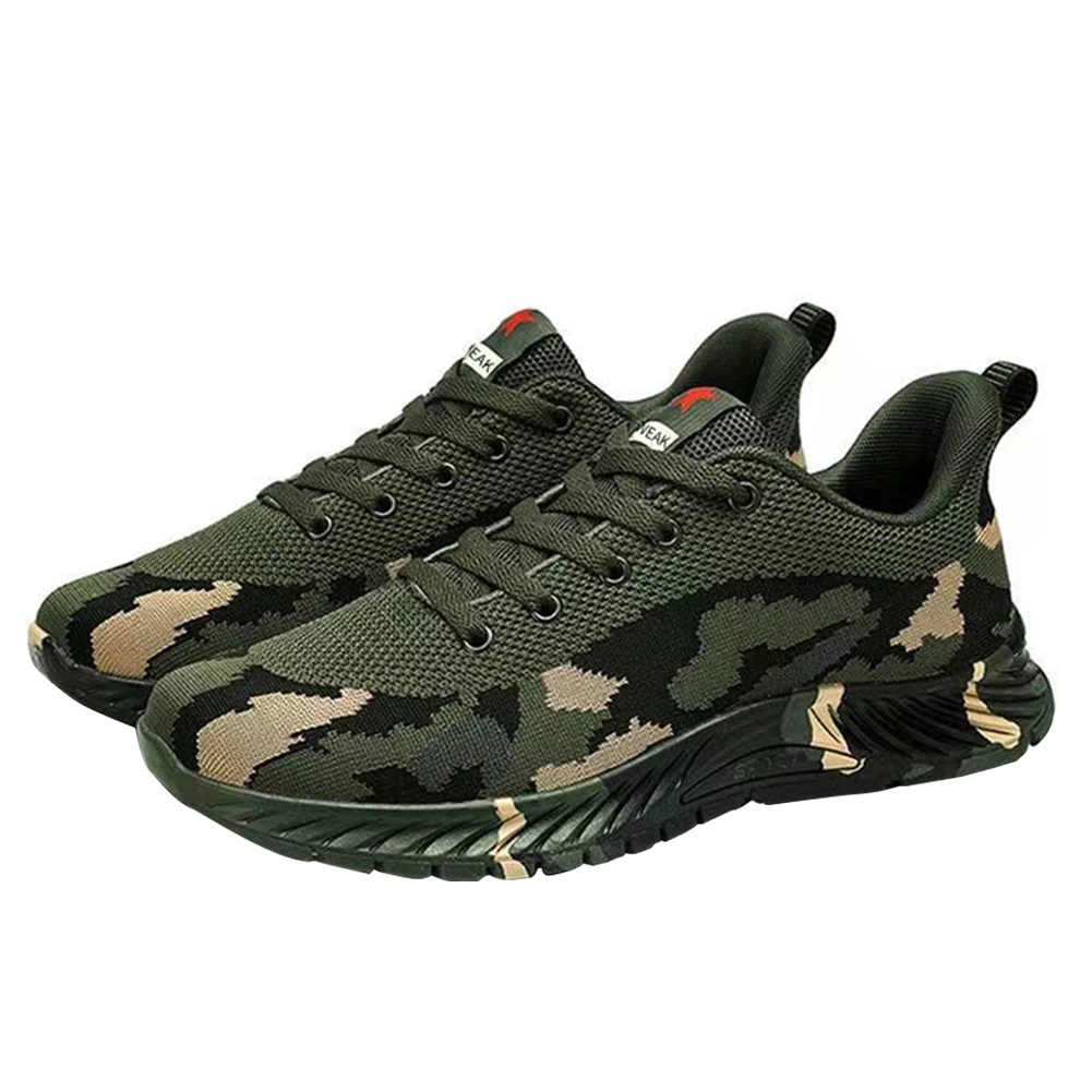 Men Camouflage Sneakers Fashion Breathable Women Casual Shoes Male Outdoor Sports Light Walking Shoes Running Shoes