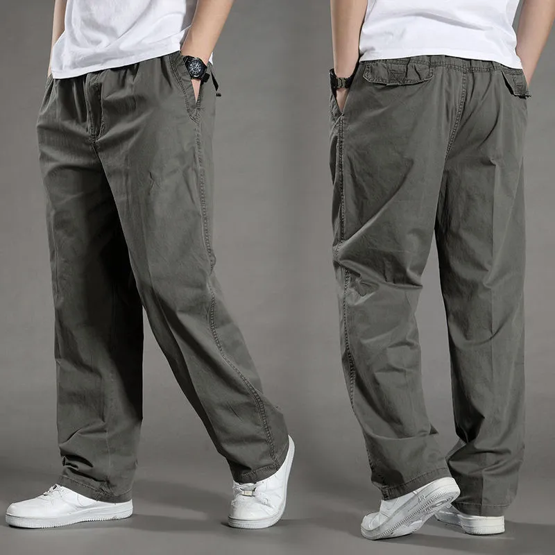 Men’s Cargo Pants Summer Spring Cotton Work Wear New In Large Size 6XL Casual Climbing Joggers Sweatpants Hombre Autumn Trousers