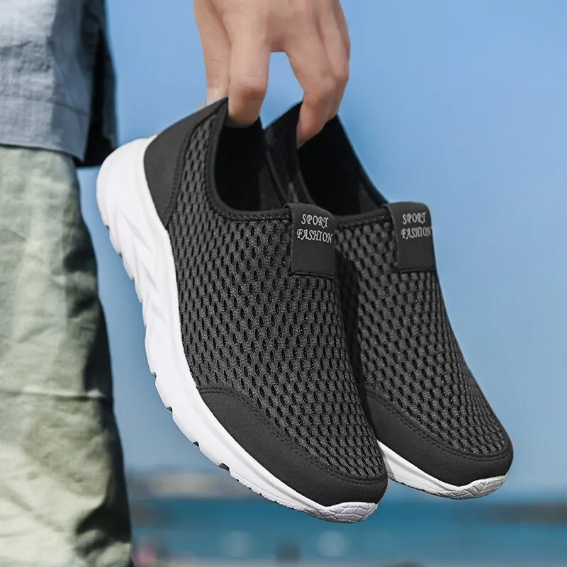 Men’s Sneakers Breathable Men Casual Shoes Outdoor Male Slip On Loafers Walking Sneakers Tennis For Men