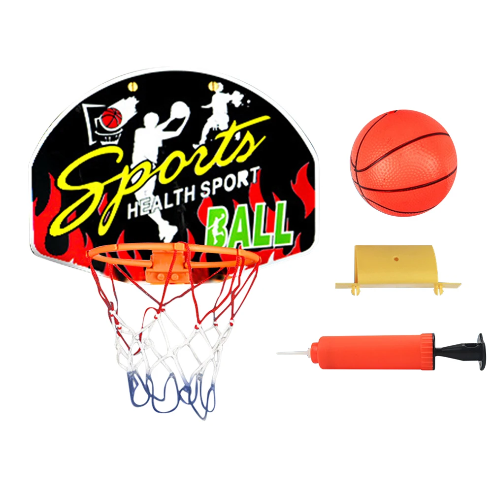 Mini Basketball Hoop Set Kids Sport Games with 1 Ball and 1 Inflatable Pump Portable Basketball Hoop for Kids Youth Adult