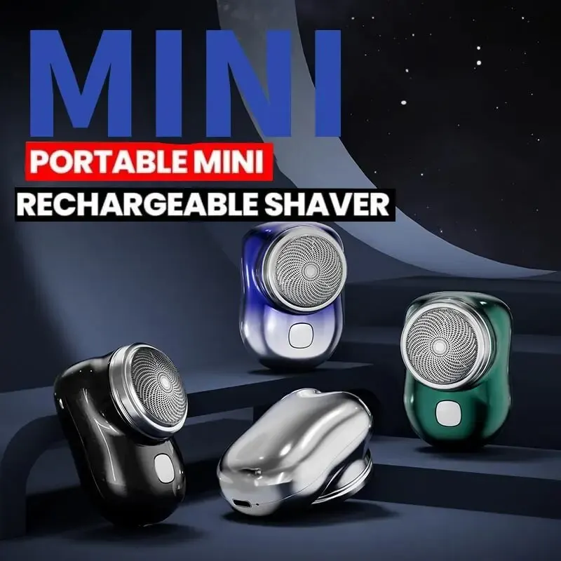 Mini Electric Travel Shaver For Men Pocket Size Washable Rechargeable Portable Painless Cordless Trimmer Knive Face Beard Razor