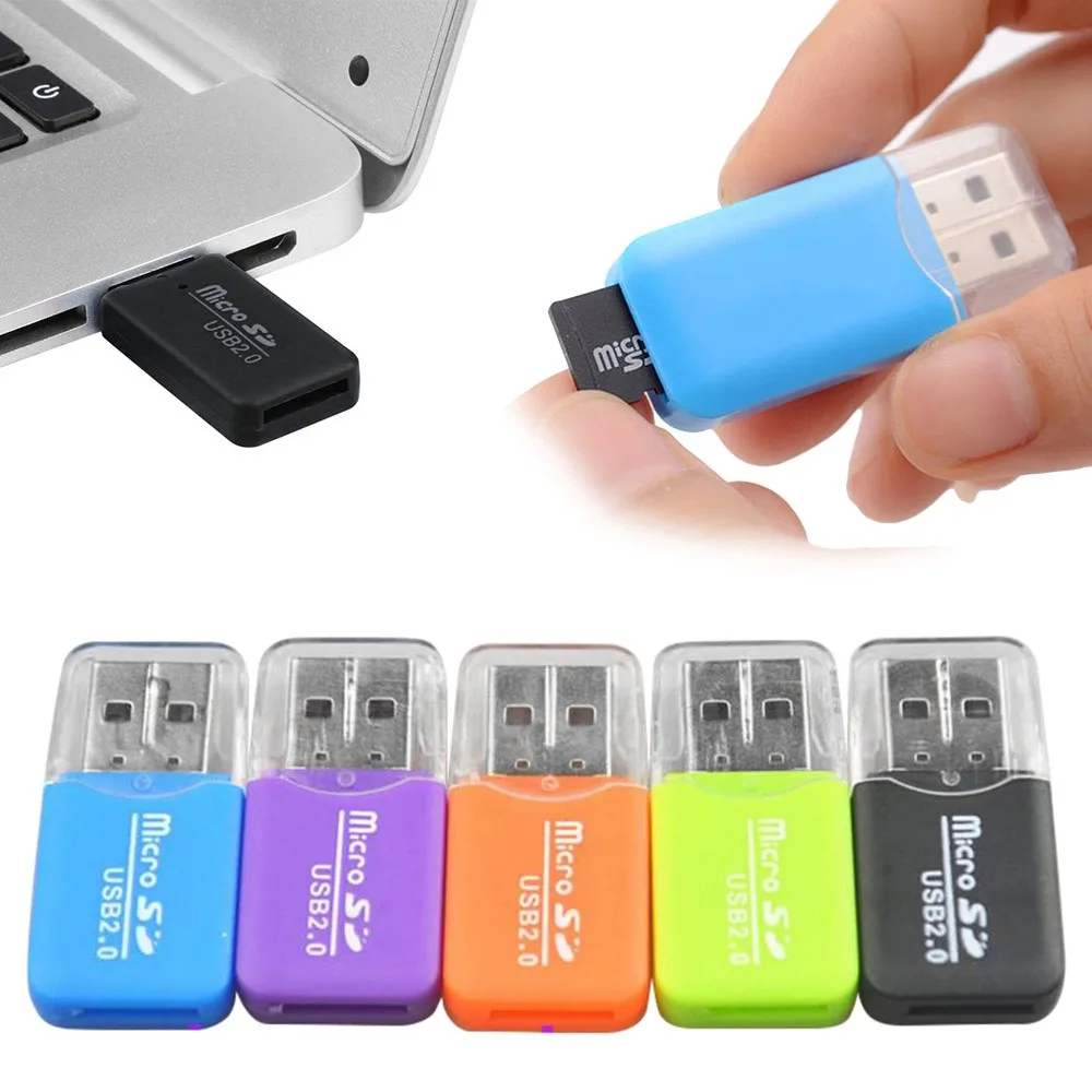 Mini USB 2.0 Micro SD TF Card Reader Memory Card USB2.0 Adapter Flash  Card Reader High Speed For Computer Laptop Cardreader