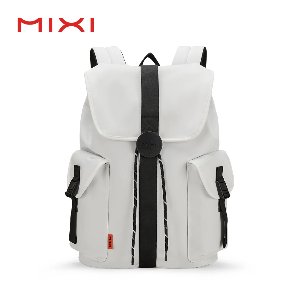 Mixi 16” Laptop Backpack Women Men Waterproof Lightweight Casual Weekender Travel Bags College Students Rucksack  17 Inch White