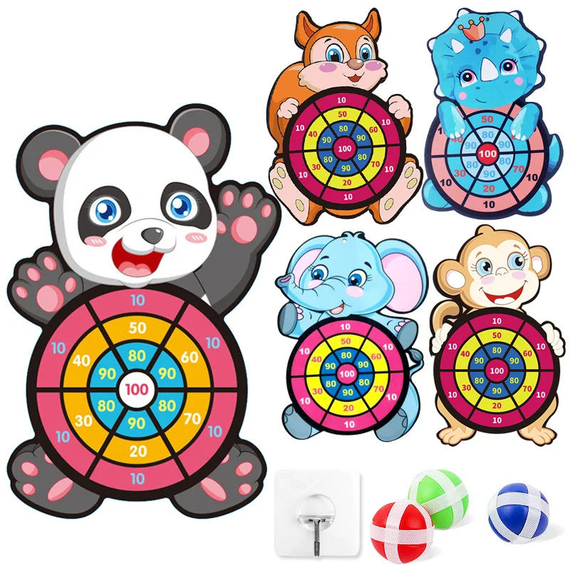 Montessori Dart Board Target Sports Game Toys For Children 4 To 6 Years Old Outdoor Toy Child Indoor Girls Sticky Ball Boys Gift