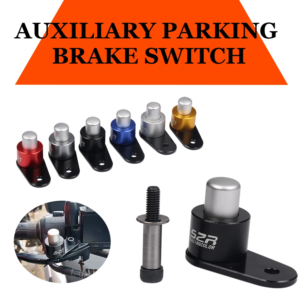 Motorcycle Accessories Brake Lever Parking Button Semi-automatic Lock Switch For HONDA PCX 125 150 160 PCX125 XMAX 300 NMAX 155