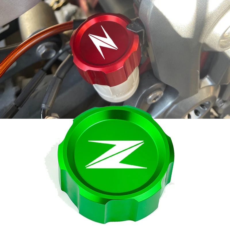 Motorcycle Accessories Rear Brake Fluid Tank Cap Cover Brake Reservoir For Kawasaki Z900 Z650 Z800 Z750 Z250 Z1000 Z1000SX Z 900