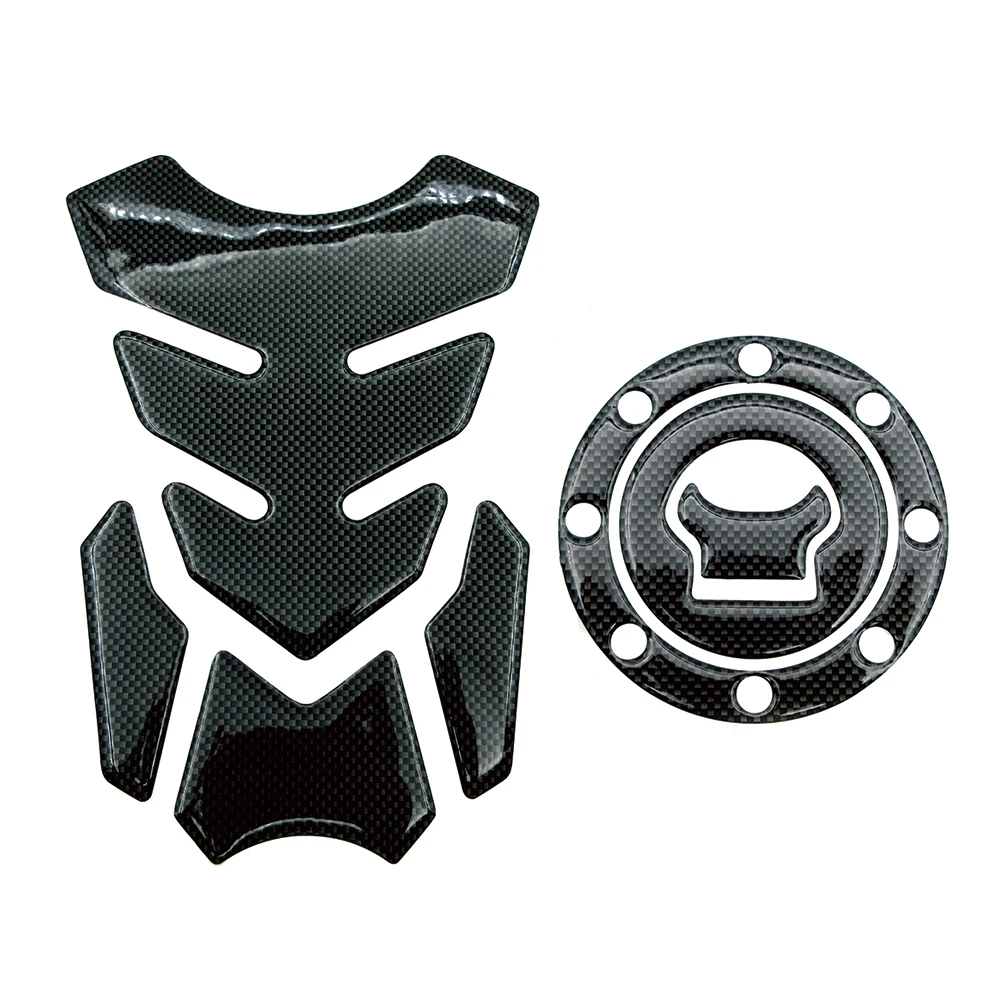 Motorcycle Carbon Fiber Look Sticker Fuel Tank Gas Cap Cover Pad Decal For Suzuki GSF GSXR 600 750 1300 SV 1000 GSFT 1200 Bandit