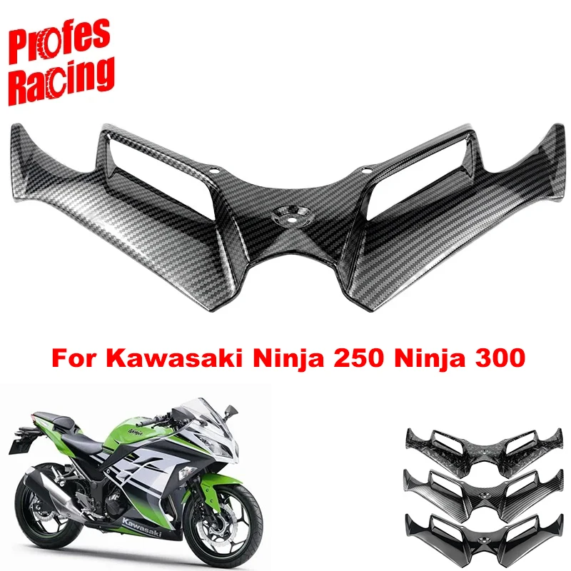 Motorcycle Pneumatic Tail Spoiler Protector Front Fairing For Kawasaki Ninja 300 Ninja 250 NINJA300/250 2013-2017 Accessories