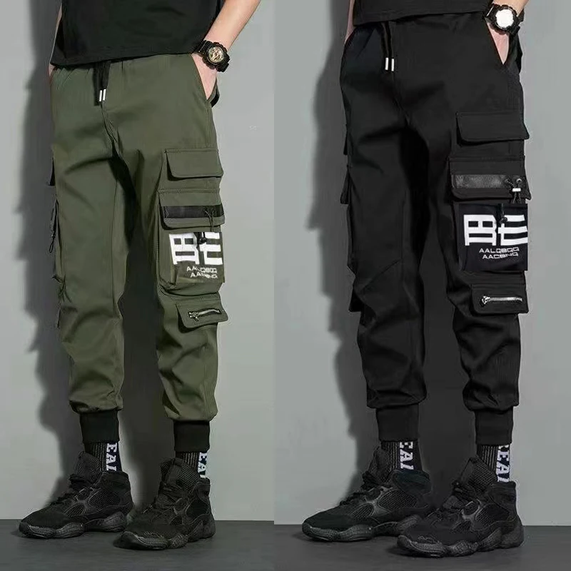 Multi Pocket Drawstring Cargo Pants, Men’s Casual Cargo Pants For Summer Autumn Outdoor