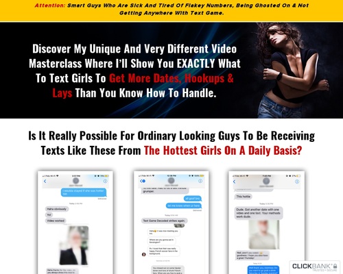 NEW: Text Game Decoded – 100% COMMISSION FULL FUNNEL