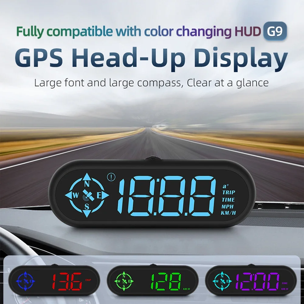 NOYAFA NF-G9 HUD GPS Speedometer Auto Digital Meter Head Up Display With Security Alarm System Car Gauge electronic accessories