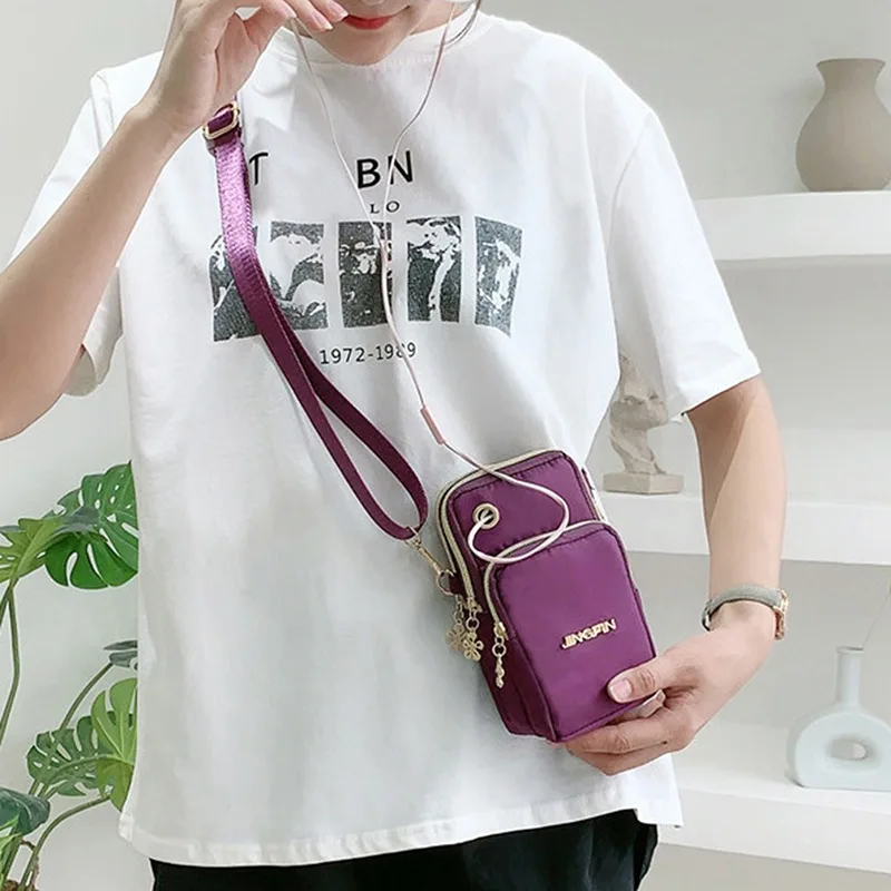 New Balloon Mobile Phone Crossbody Bags for Women Fashion Women Shoulder Bag Cell Phone Pouch With Headphone Plug Wallet