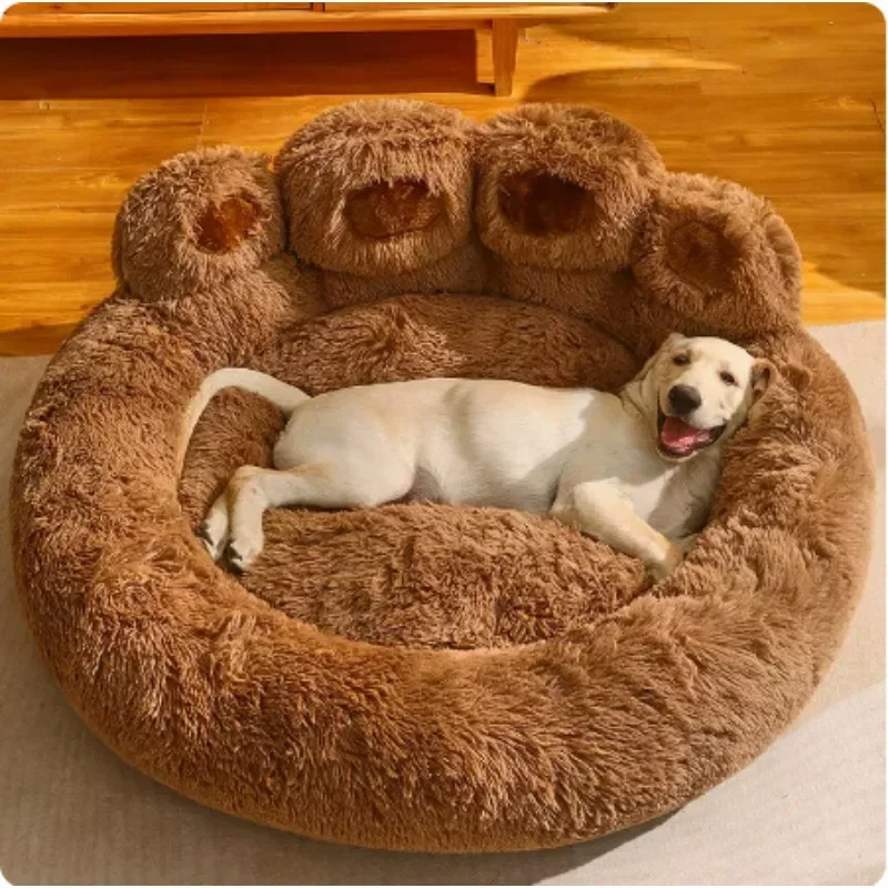 New Dog Sofa Beds for Small Dogs Warm Accessories Large Dog Bed Mat Pets Kennel Washable Plush Medium Basket Puppy Cats Supplies