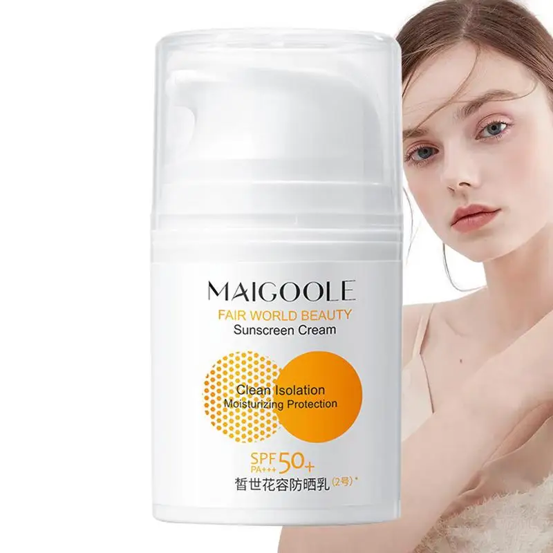 Non-greasy Face Sunscreen SPF 50 50 Stick Cream For Oily Body Skin Sun Blocker Protector Solar Beauty Skincare Lotion 40ml