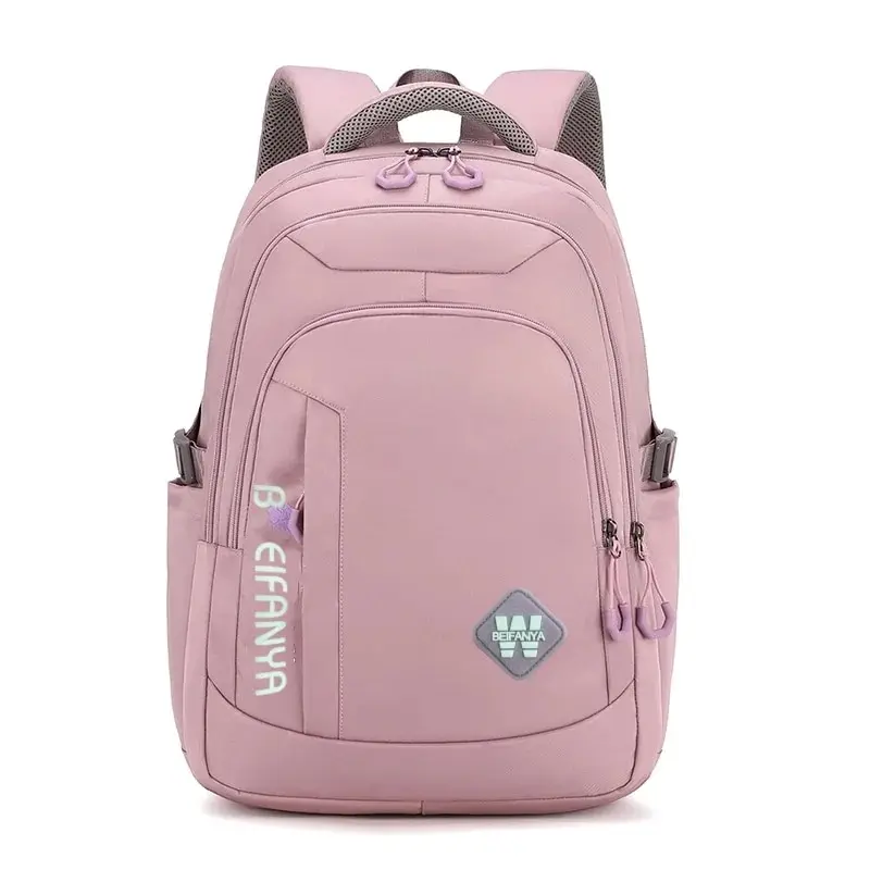 Nylon Backpack For Women With Large Capacity And Sturdy Shoulder Bag Water Resistant