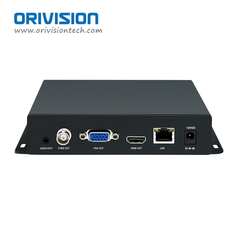 ORIVISION 4K HDMI IPTV Decoder H.265 H.264 HDMI VGA CVBS Video Decoder