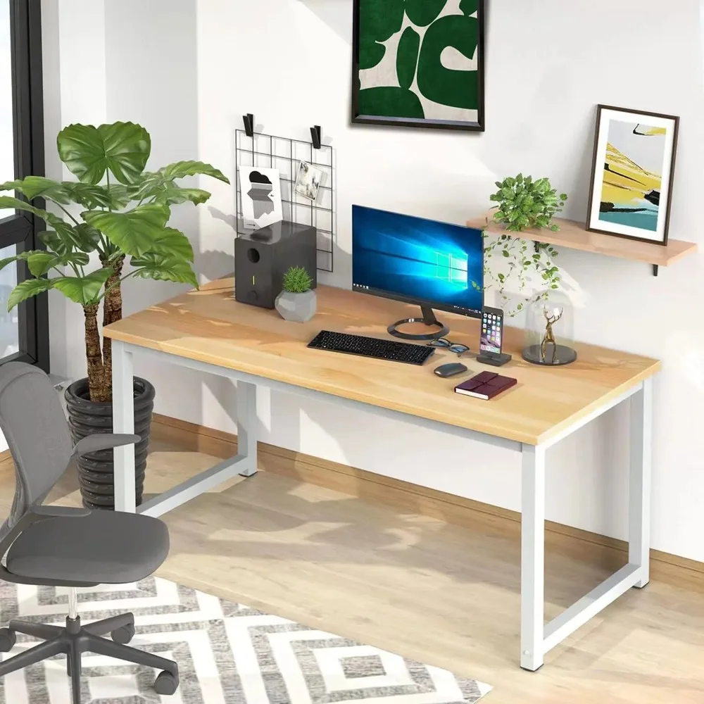 Office Desk Computer Desk PC Laptop Table Wood Workstation Study Table Home Office Furniture Reading Desks