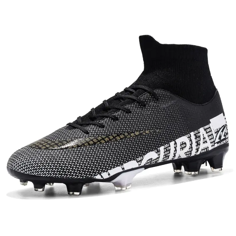 Original Men Soccer Shoes Sports Training Field Football Boots Non-slip Damping AG/FG Soccer Cleats Shoes Man Futsal Sneakers