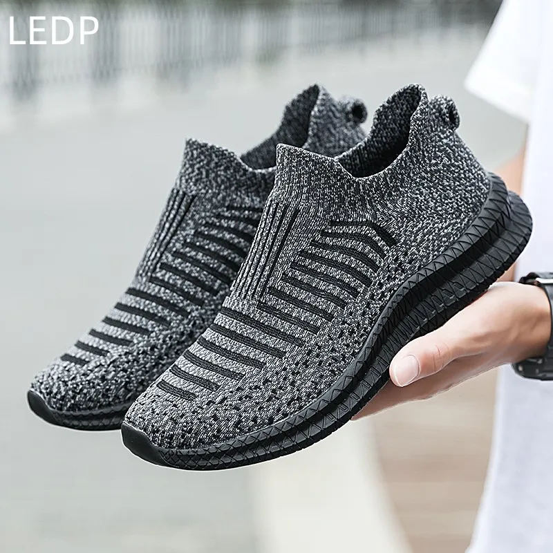 Original Men’s Fly Knitting Sneakers New Sock Shoes Casual Fashion Lightweight Trendy Comfortable Elastic Shoes Bestsellers