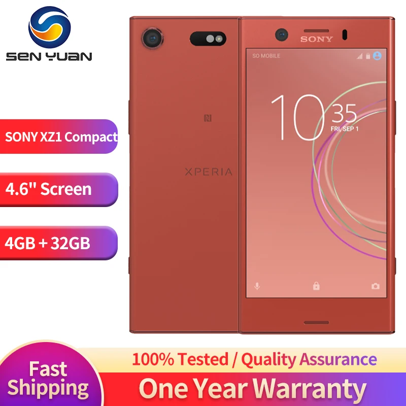 Original Sony Xperia XZ1 Compact G8441 SO-02K 4G Mobile Phone 4.6