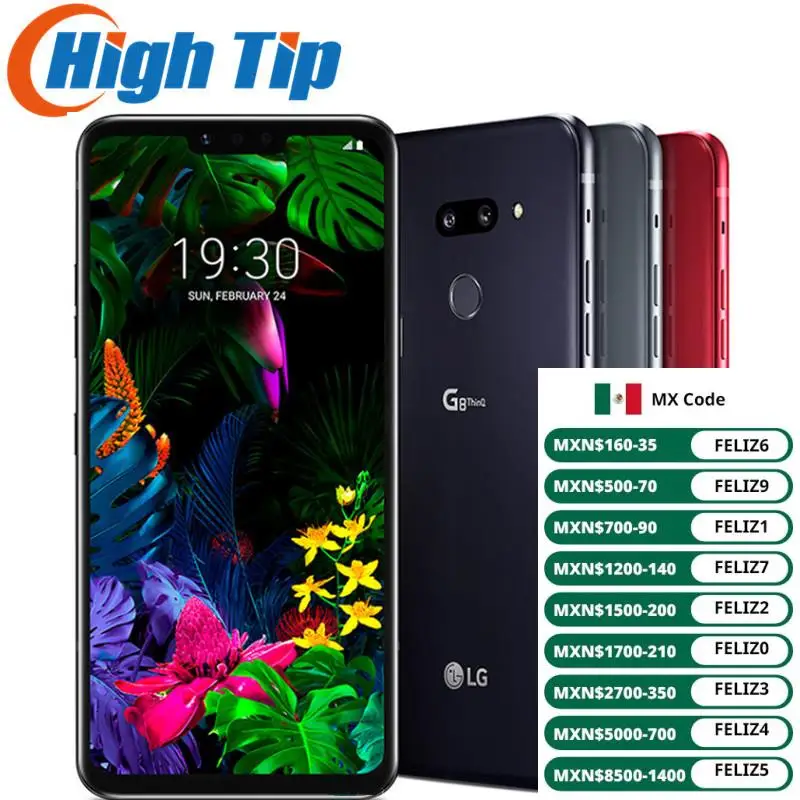 Original Unlocked LG G8 ThinQ 4G LTE Mobile Phone G820N G820UM Android  GoodPhone 6GB+128GB 6.1 Dual Camera NFC CellPhone