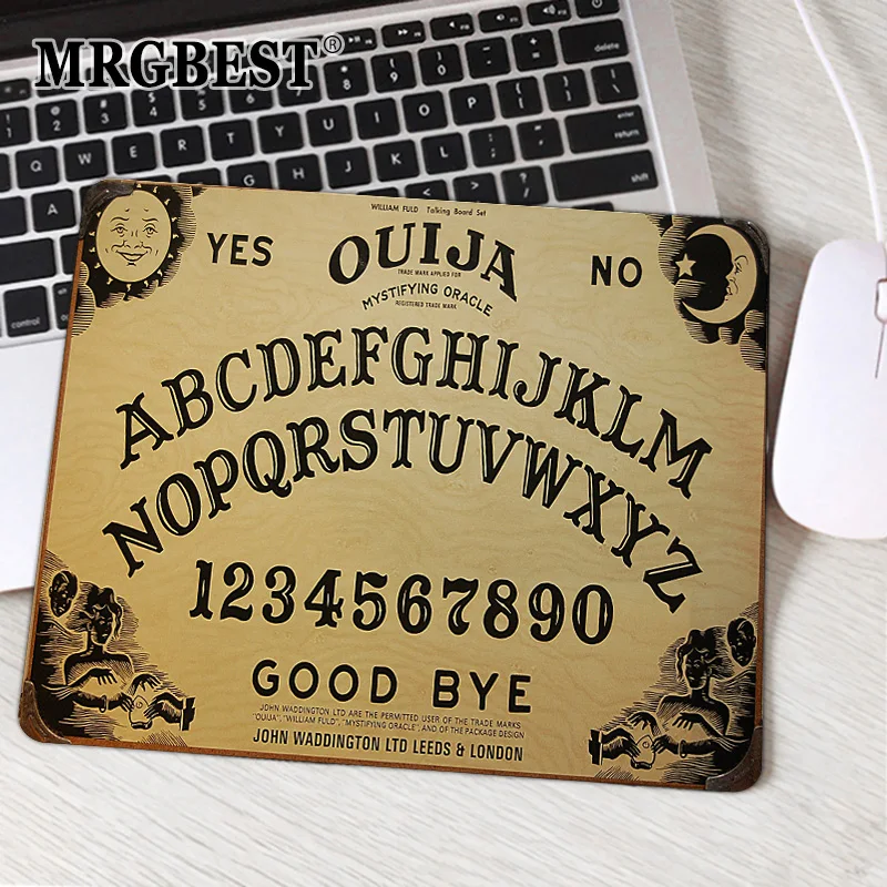 Ouija Board Mouse Pad Ouija Wood Board Desk Accessory Computer And Office Keyboard Cutting Mat Gaming Mat For Pc Game Mats