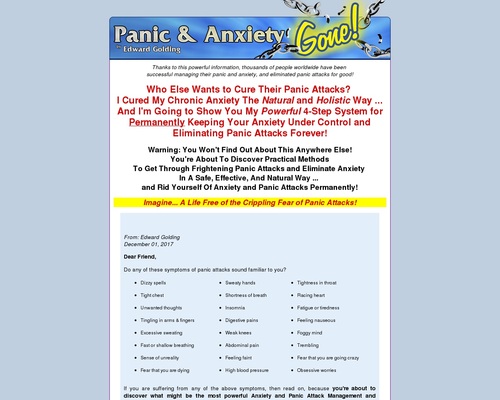 Panic & Anxiety Gone Offers 75% Commission