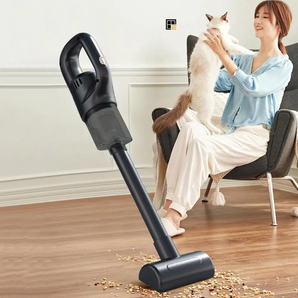 Portable Wireless Car Vacuum High Power Wireless Car Vacuum Cleaner with Detachable Dust Box for Car Home Cleaning