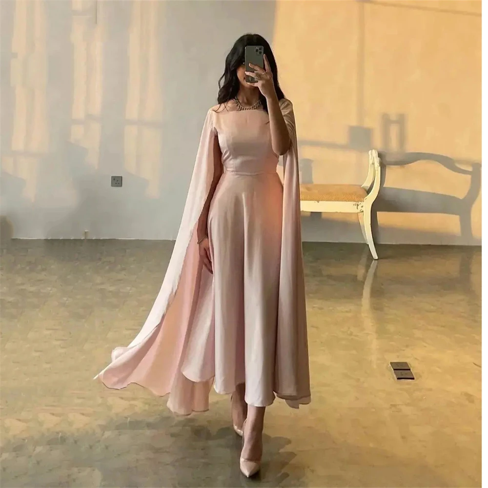 Prom Dress Square Neckline Women 2023 New Fashion Long Sleeve Evening Gowns Formal occasion dresses فساتين للحفلات الراقصة