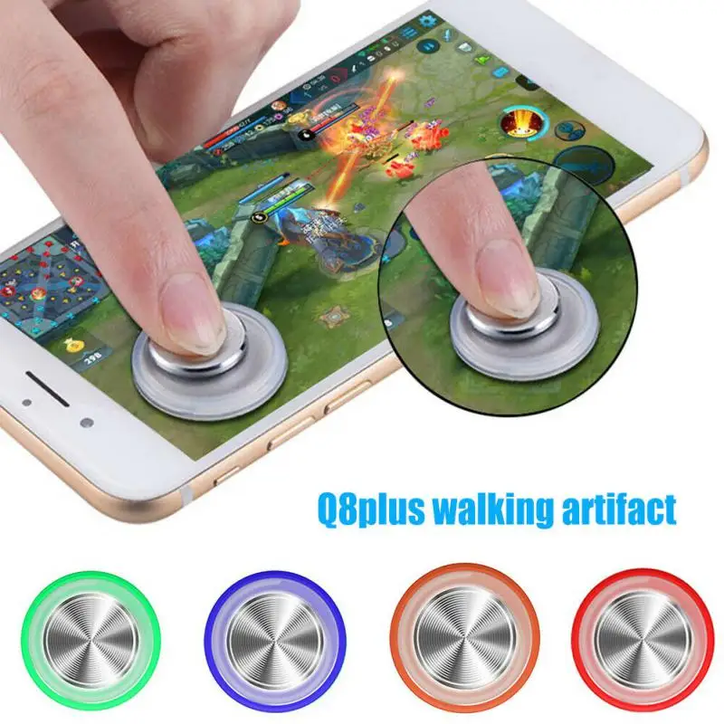 Q8 Plus Mini Round Game Screen Joystick Gamepad Sucker Touch Controller Chicken-eating Assist Phone Gaming Accessories