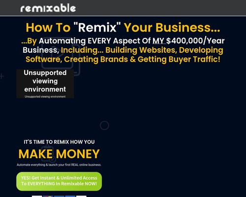 Remixable – $250k spent. $14k Promos. Make $230 Per Sale