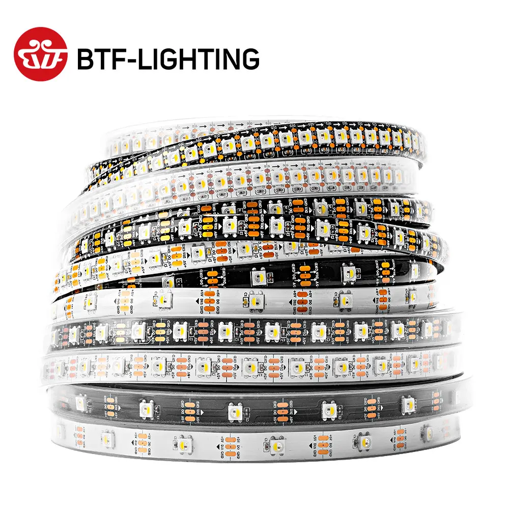 SK6812 RGBW Led Strip Light 4 in 1 Similar WS2812B 1m 4m 5m 30 60 144 LEDs (*67*) (*65*) RGBWW Led Lights IP30 65 67 5V