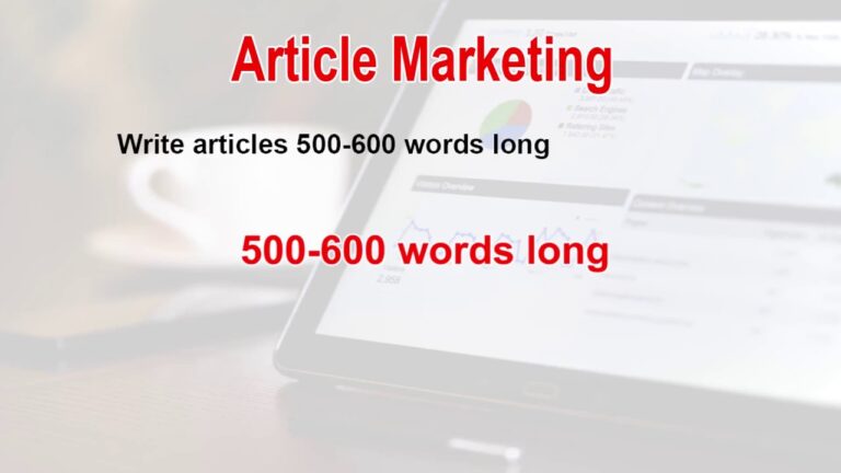 Search Engine Optimization part 3: Article Marketing