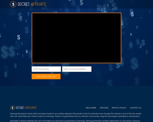 Secret Affiliate Website – 75% Commissions!