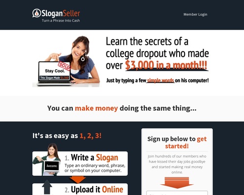 Slogan Seller – Hot Untapped Niche – $100 Aff Bonus!