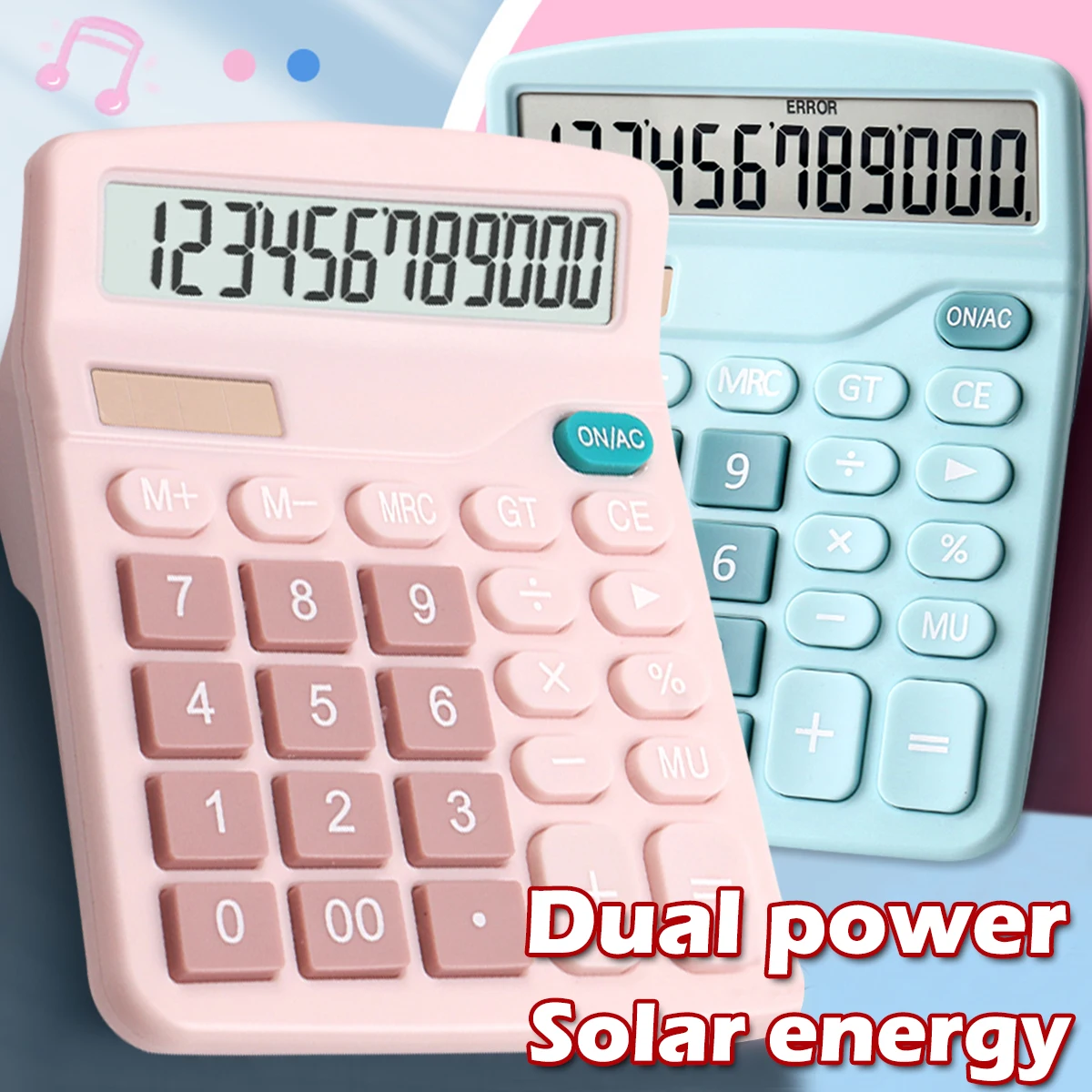 Solar Calculator 12 Digit Scientific Student Calculator Dual Power Students Study Office Electronics Supplies Office Electronics