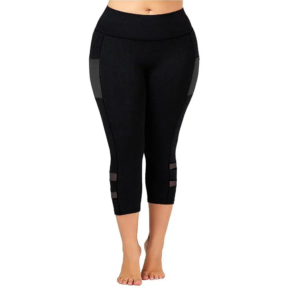 Solid Plus Size Hollow Leggings for Women Clothing 2023 Autumn High Waist Casual Sports Trousers Oversized Basics Pants Female