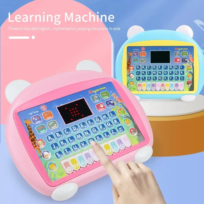 Toddler Educational Tablet Sensory Toys for Boys Age 2-4, Kids Preschool Learning Activities Games Electric Interactive Laptop